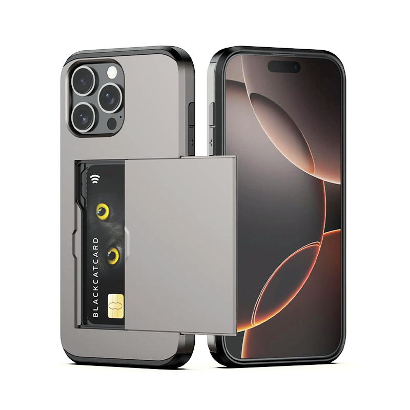 Slim Design, Dual-Layer Shockproof Protection, Hidden Card Slot iPhone Case