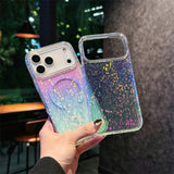 Rainbow Prism MagSafe Phone Case for iPhone – Electroplated Glitter Full-Cover Protection