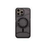 MagSafe iPhone Case with Carbon Fiber Texture & Cooling Vents – Slim PC Shell