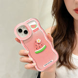 Cute Fruit Phone Case with Hidden Dual Kickstand – Full-Cover Protective Design