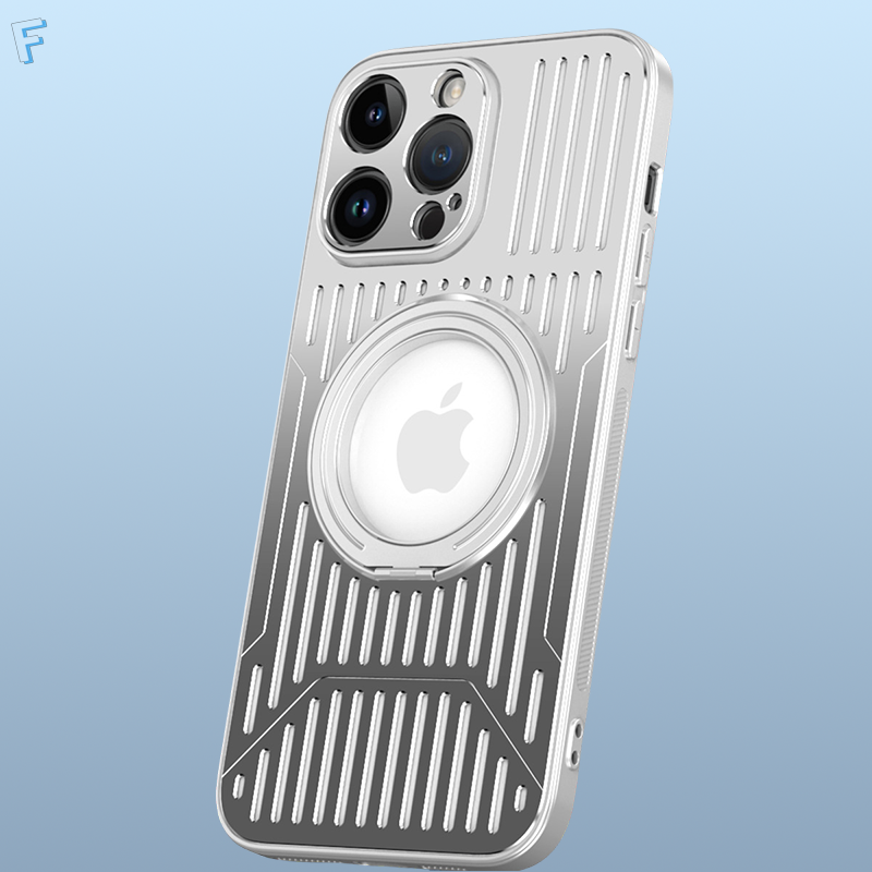 Heat Dissipation, 360° Rotatable Stand, MagSafe Compatible iPhone Case
