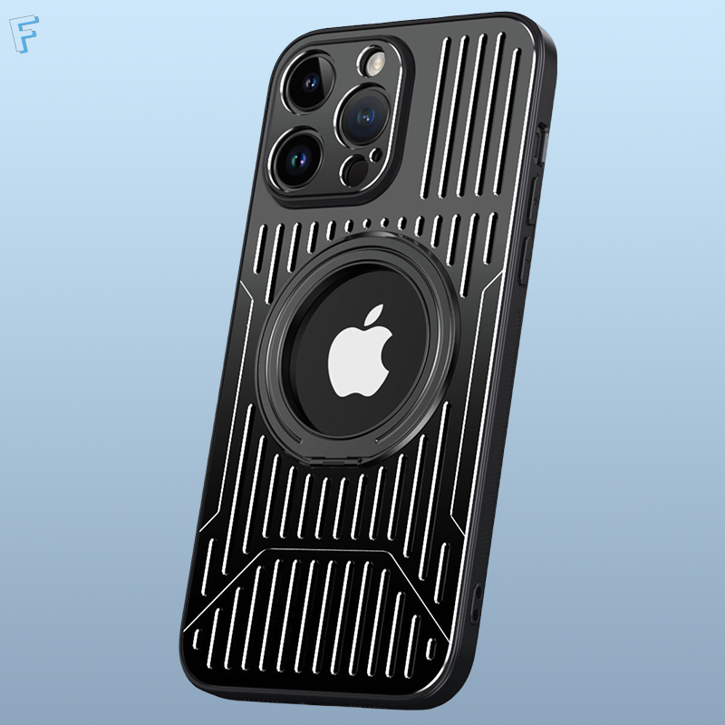 Heat Dissipation, 360° Rotatable Stand, MagSafe Compatible iPhone Case