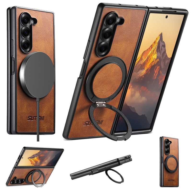 PU Leather Stand Case for Samsung Galaxy Z Fold 7/6/5