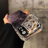 Fangcase Sparkle Marble Lens Stand Case