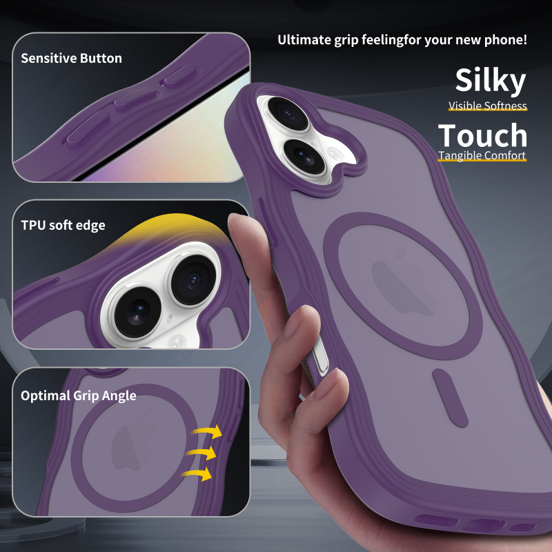 MagSafe Rugged Grip Case for iPhone 17 Pro Max – Shockproof Protection
