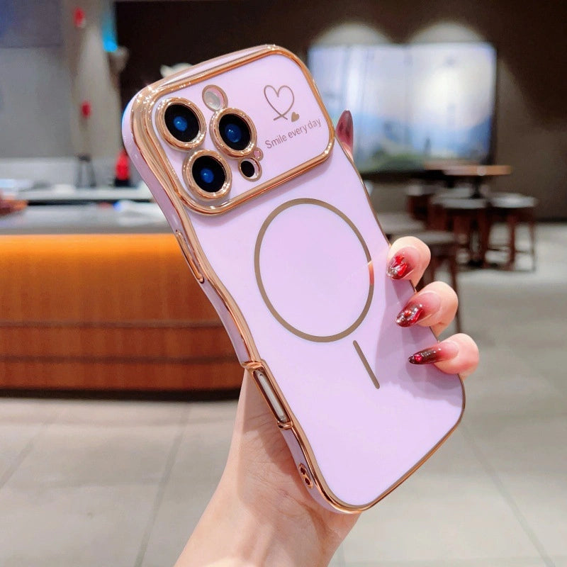 Smile Every Day Case + Magnetic Ring | Wavy Edge iPhone Cover