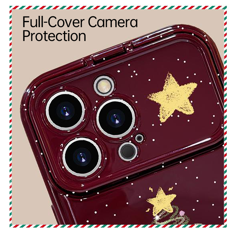 🎄 Santa Tree Christmas Phone Case – Festive Red Gift