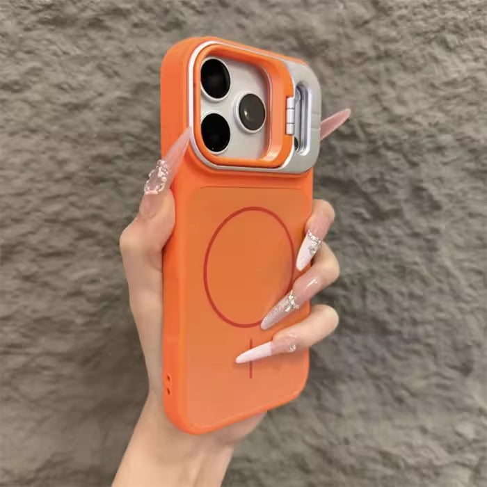 Full-Cover Protection with Built-in Lens Stand