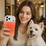 Gradient Aesthetic iPhone Case for Women – Full Protection + Soft Blush Colors