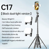 Fangcase C17 AI Auto-Tracking Tripod & Selfie Stick with Remote – 360° Rotation Smart Phone Stand