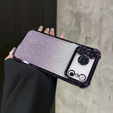 Sparkle Glitter Phone Case with Full Cover Protection & Built-In Lens Guard