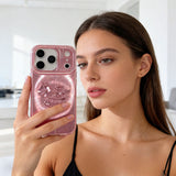Halo Glow Full-Cover Phone Case for iPhone – Shiny Protective Case for Couples & Best Friends