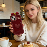 🎀Cute Heart Wristband Phone Case for iPhone – Full Protection Bow & No-Bow Design