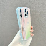 Soft Gradient Heart iPhone Case – Elegant Color Blend & Full Protection