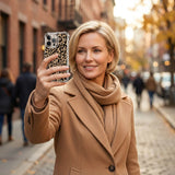 Fangcase Leopard Print Shockproof Phone Case – Full Cover, Anti-Drop, Stylish Women’s iPhone Case