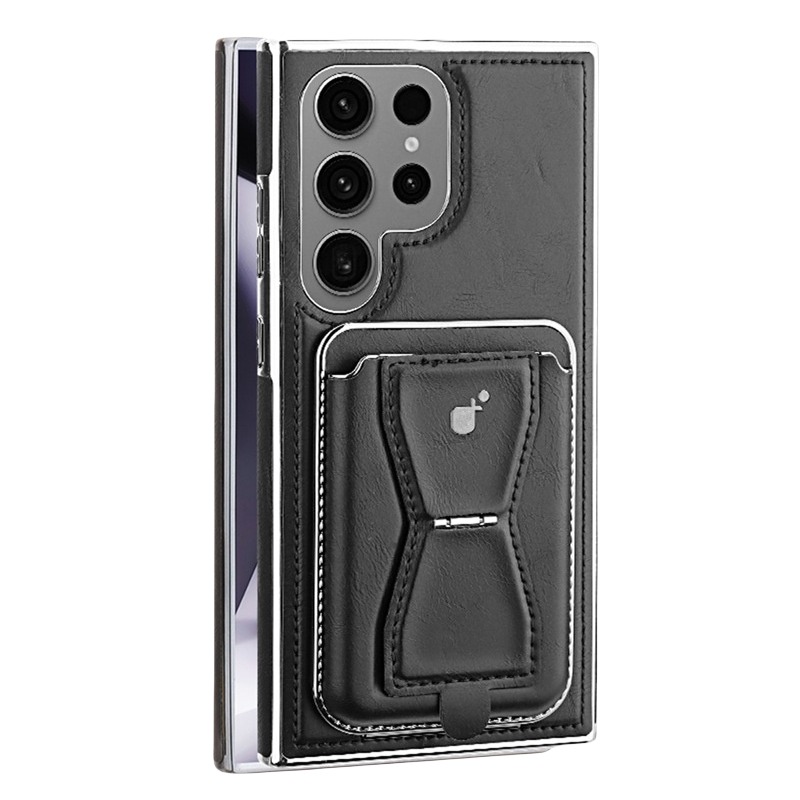 Leather Magnetic Card Wallet, Full Protection, Business Style Samsung Case