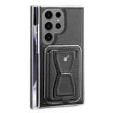 Leather Magnetic Card Wallet, Full Protection, Business Style Samsung Case