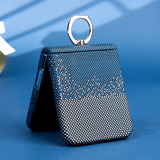 Galaxy Z Flip Carbon Fiber Pattern Case – Ring Holder & Full Protection