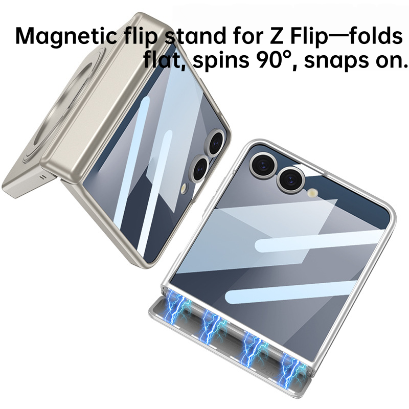 Galaxy Z Flip 7 Case with 360° Magnetic Stand