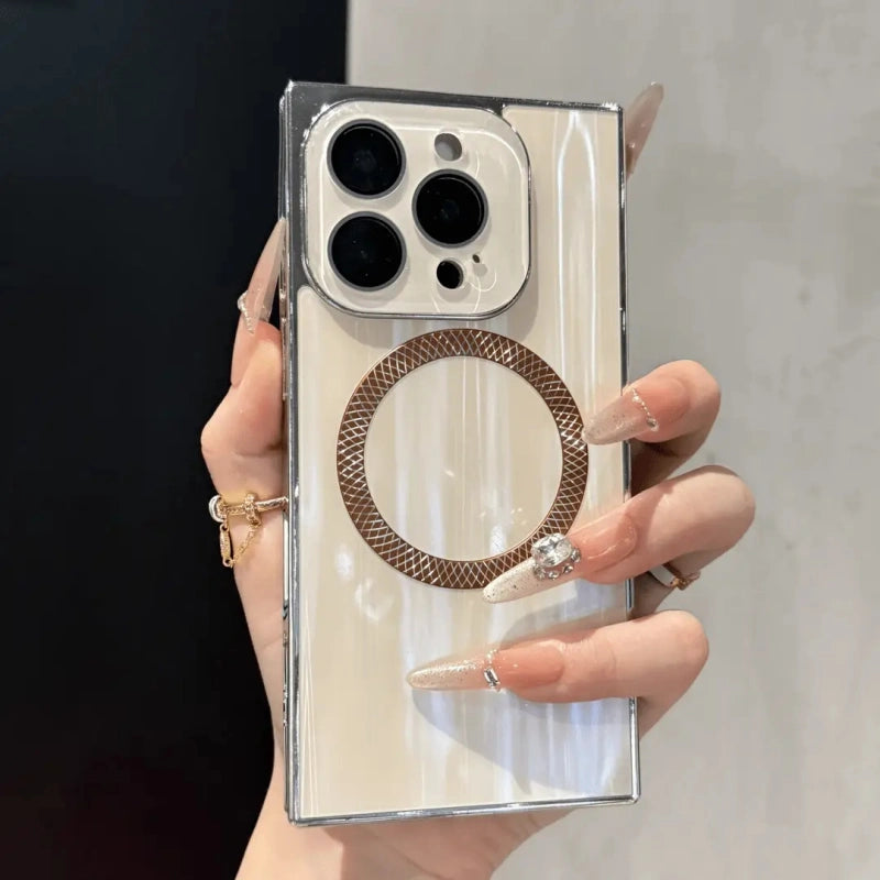 Square Glow – Electroplated MagSafe iPhone Case