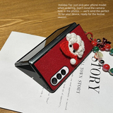Santa Velvet Christmas Phone Case for Galaxy Z Fold Series – Festive & Protective