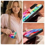 Color Mosaic Glass iPhone Case – Modern Art Style & Full Protection