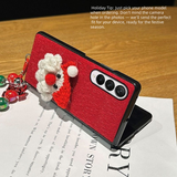 Santa Velvet Christmas Phone Case for Galaxy Z Fold Series – Festive & Protective