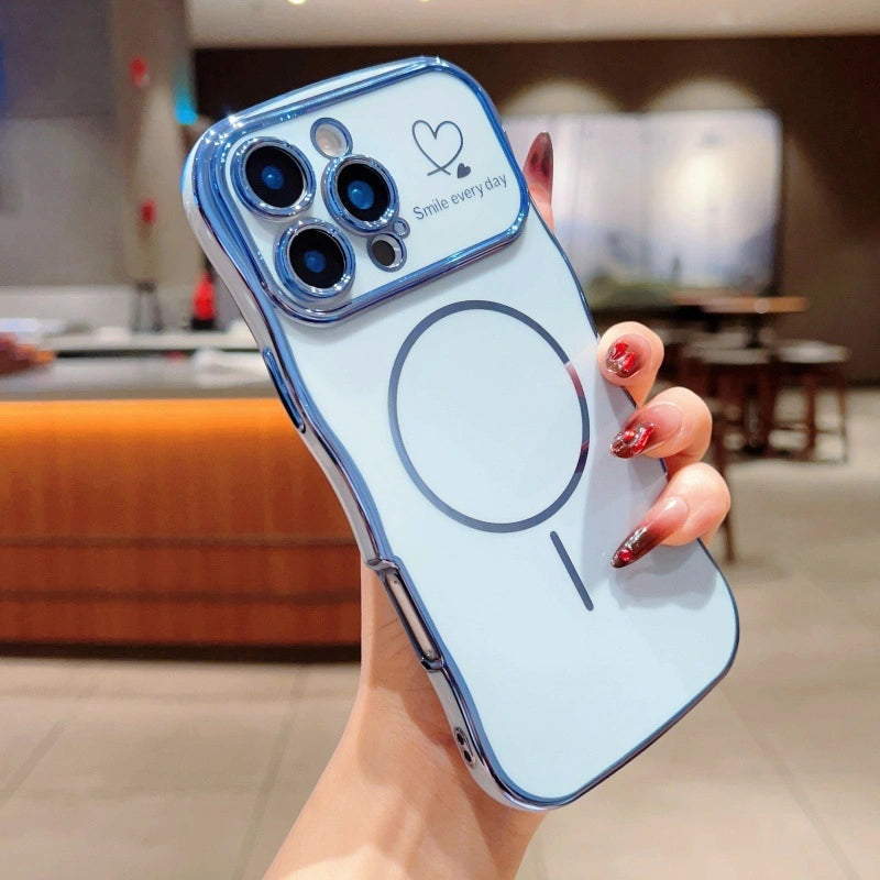 Smile Every Day Case + Magnetic Ring | Wavy Edge iPhone Cover