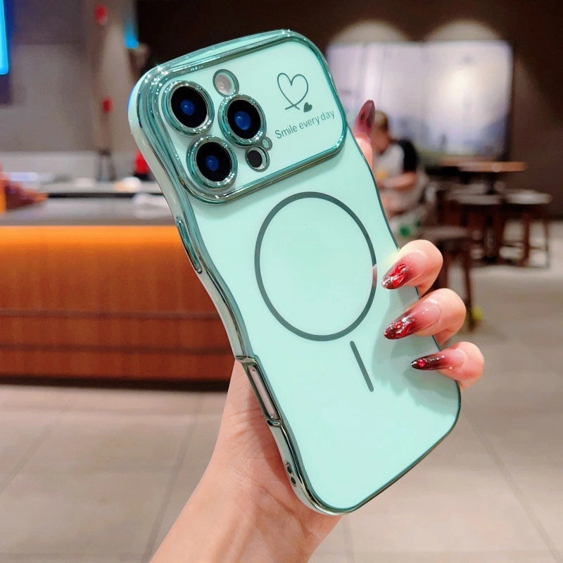 Smile Every Day Case + Magnetic Ring | Wavy Edge iPhone Cover