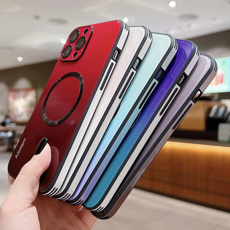 Gradient Glass Magnetic iPhone Case – MagSafe & Camera Protection