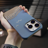 Minimalist Pixel Texture Case with Heat Dissipation
