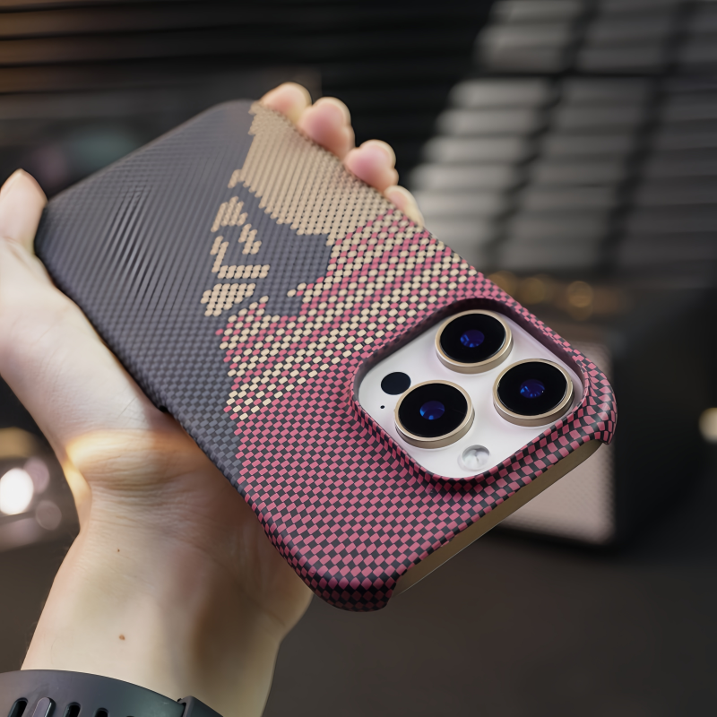 Minimalist Pixel Texture Case with Heat Dissipation