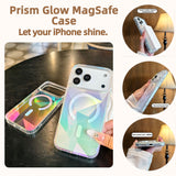 Rainbow Prism MagSafe Phone Case for iPhone – Electroplated Glitter Full-Cover Protection