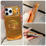 Halo Glow Full-Cover Phone Case for iPhone – Shiny Protective Case for Couples & Best Friends