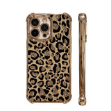 Fangcase Leopard Print Shockproof Phone Case – Full Cover, Anti-Drop, Stylish Women’s iPhone Case