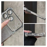 Sparkle Glitter Phone Case with Full Cover Protection & Built-In Lens Guard