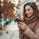 Leopard Print Glossy Tempered Glass iPhone Case (Optional Wrist Strap)