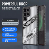 Matte Finish, Dual-Layer Drop Protection, Foldable Stand Samsung S25 Edge Case