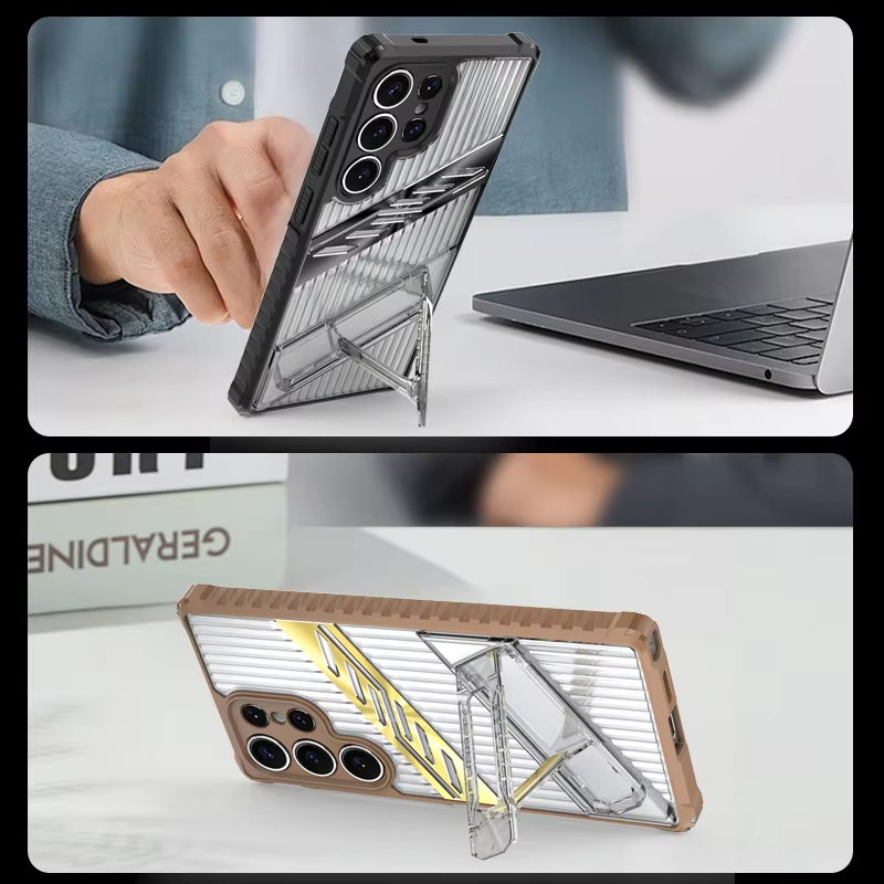 Matte Finish, Dual-Layer Drop Protection, Foldable Stand Samsung S25 Edge Case