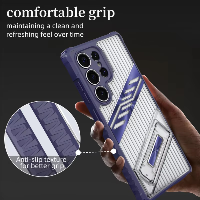 Matte Finish, Dual-Layer Drop Protection, Foldable Stand Samsung S25 Edge Case