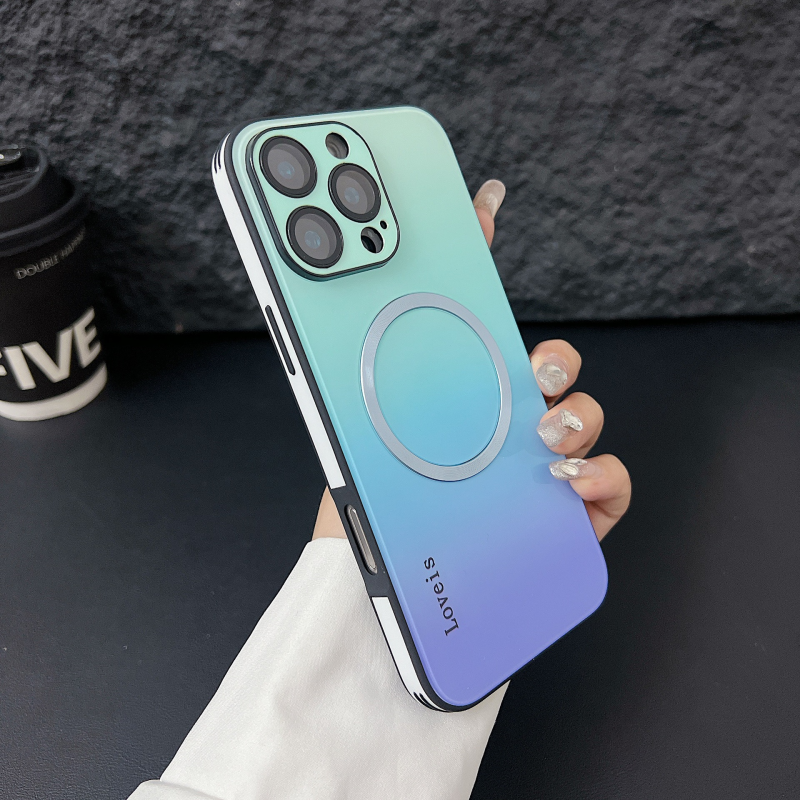 Aurora Gradient, Shockproof, Full Protection, MagSafe iPhone Case