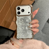 Wavy Glitter Phone Case – Full Coverage Sparkle Protective Case for iPhone