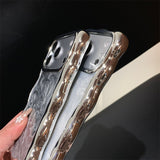 Wavy Glitter Phone Case – Full Coverage Sparkle Protective Case for iPhone