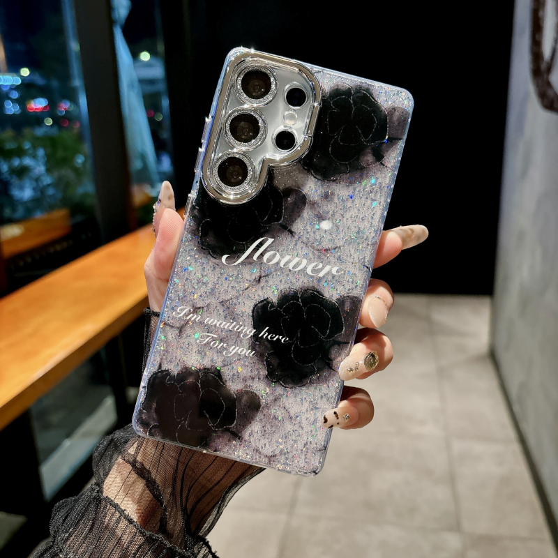 Shiny Laser Back Cover, Lens Protector Samsung Case