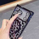 Leopard iPhone Case with Magnetic Compatibility, Shockproof Corners & Full Coverage Protection
