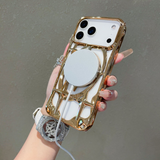 Hollow Magnetic Phone Case | MagSafe Compatible Metal Finish Case