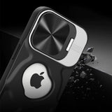 CD Groove Texture，Hidden Lens Stand，MagSafe-Ready iPhone Case