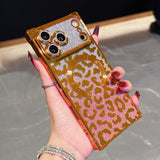 Leopard iPhone Case with Magnetic Compatibility, Shockproof Corners & Full Coverage Protection
