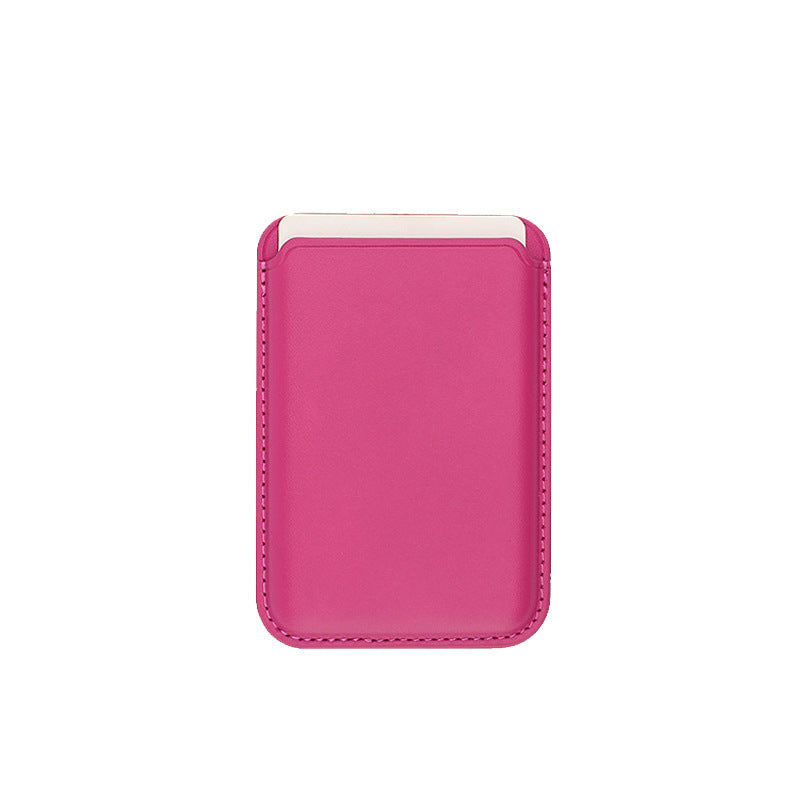 MagSafe Leather Back Case with Magnetic Card Holder for iPhone 12–17