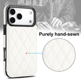 Stylish Wallet Case for iPhone 15–17 Soft PU Leather Flip Cover with Card Holder & Secure Magnetic Closure
